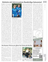 17.07.2024 - DER REPORTER - EINTRACHT BERLIN - HOVHANNES PETROSYAN - GANZE SEITE